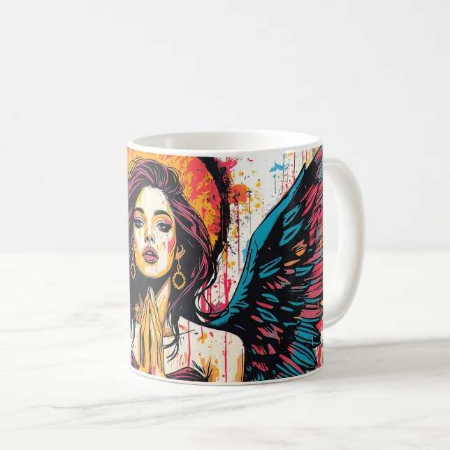 Taza De Café Angel  (Anverso derecho)