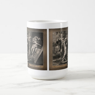 Taza De Café Ángel anunciando la resurrección de Jean Roullet
