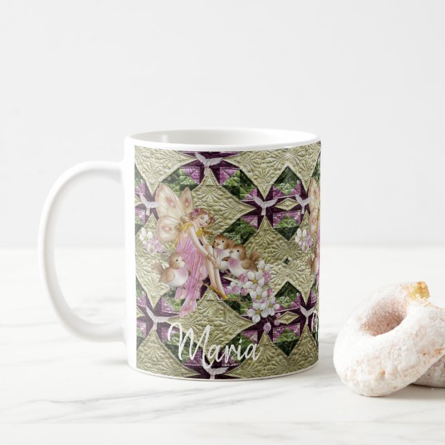 Taza De Café Angel Birds Mug (Con donut)