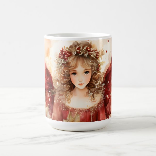 Taza De Café Ángel con alas rojas (Centro)