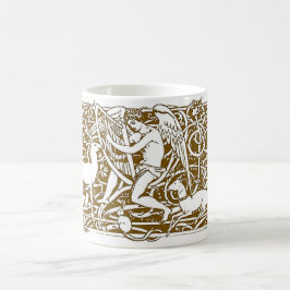 Taza De Café Ángel con arpa