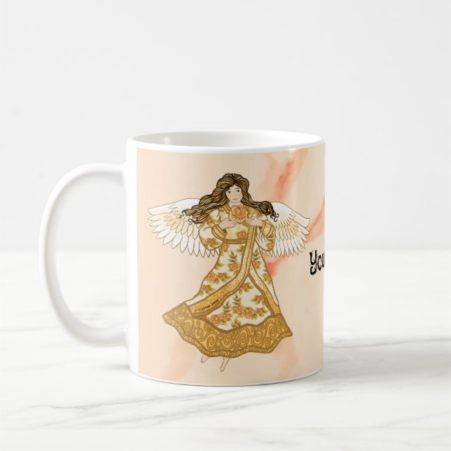 Taza De Café Ángel cristiano de verano (Izquierda)