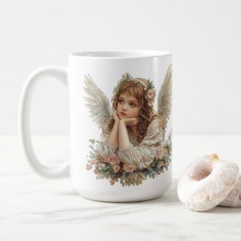 Taza De Café Ángel Cute / Cherub / Ángel Guardián