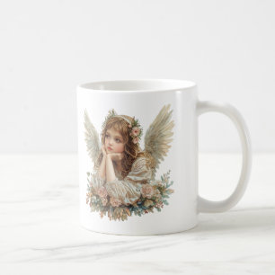 Taza De Café Ángel Cute / Cherub / Ángel Guardián
