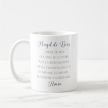Ángel de Dios Mug Español de Oración