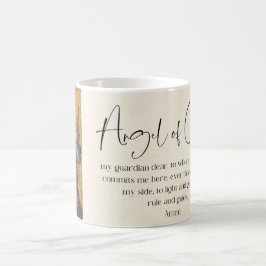 Taza De Café Ángel de Dios, Oración Católica