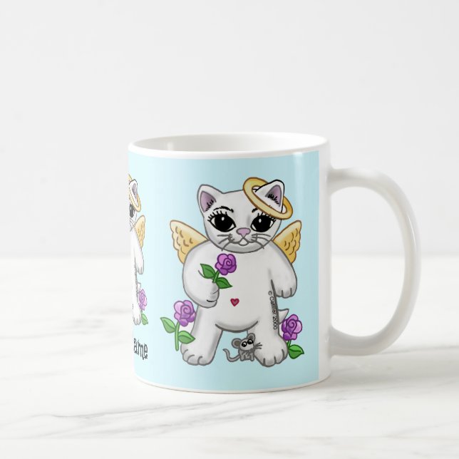 Taza De Café Ángel de gatito Kitty (Derecha)