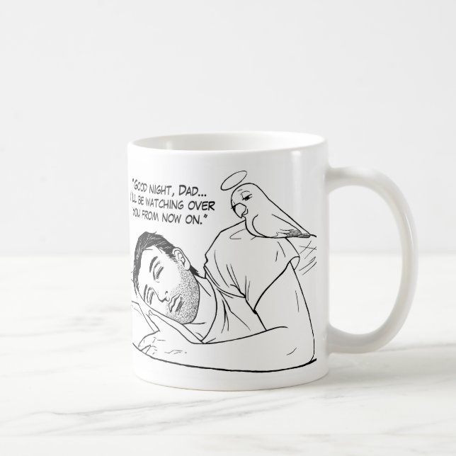 Taza De Café Ángel de guarda para el papá (Derecha)