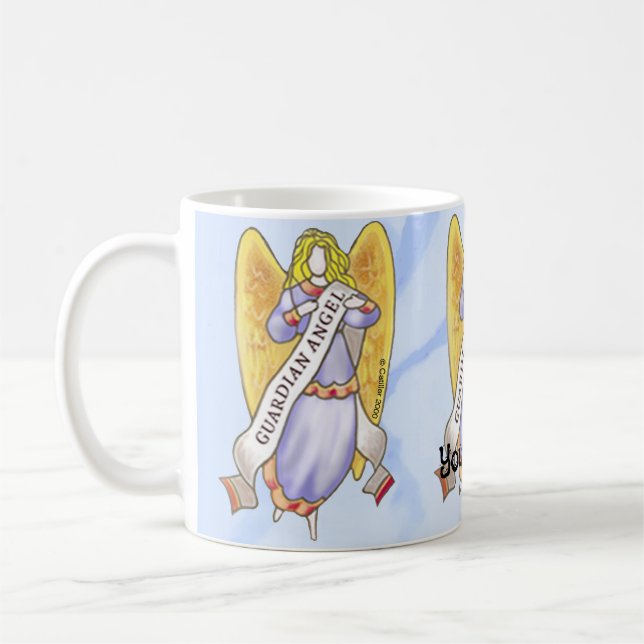 Taza De Café Ángel de la Guardia Cristiana (Izquierda)