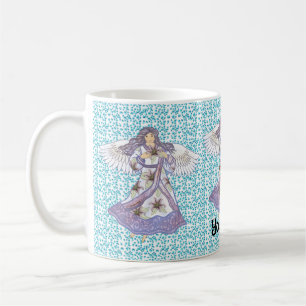 Taza De Café Ángel de lirio cristiano