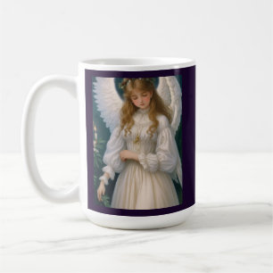 Taza De Café Ángel de los Navidades retro victorianos