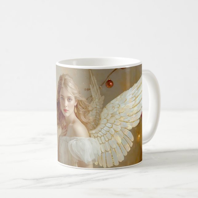 Taza De Café Ángel de Navidad  (Anverso derecho)