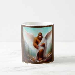 Taza De Café Ángel de pie grande