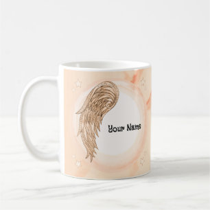 Taza De Café ángel de un ala