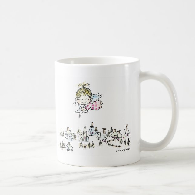 Taza De Café Ángel del navidad CH-010 (Derecha)
