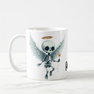 Taza De Café Ángel Esqueleto – El lado dulce del más allá. 