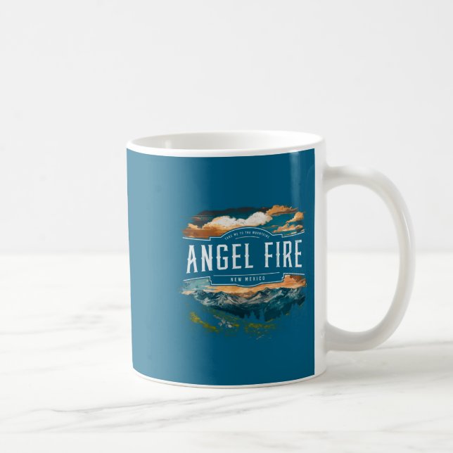 Taza De Café Angel Fire Mountains New Mexico Hiking Outdoors Vi (Derecha)