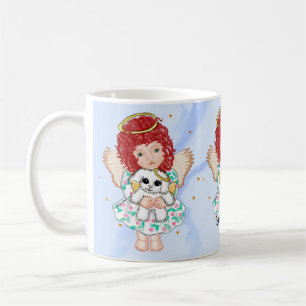 Taza De Café Angel Holding Dog