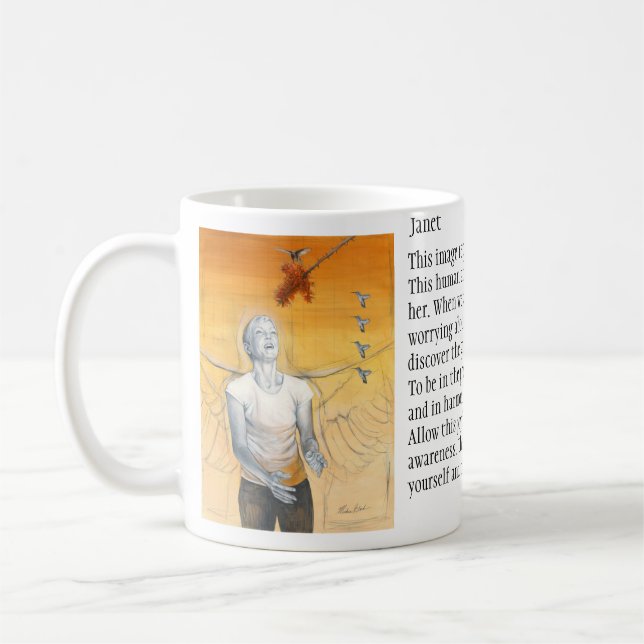 Taza De Café Ángel humano Janet (Izquierda)