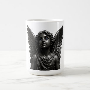 Taza De Café Ángel Metalizado de ala completa