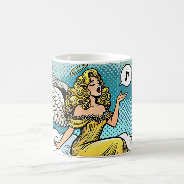 Taza De Café Ángel Musical Cantando (Centro)