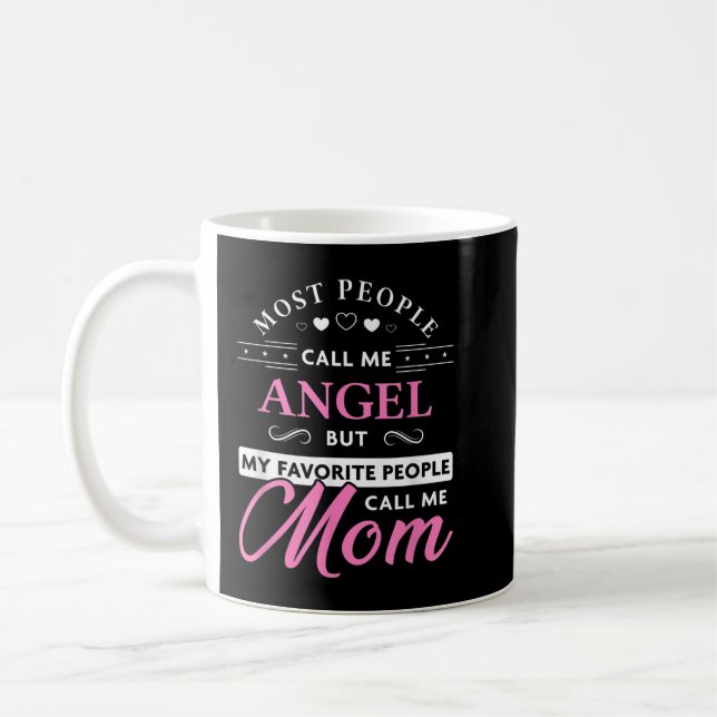 Taza De Café Angel Name Gift Personalized Mom (Izquierda)