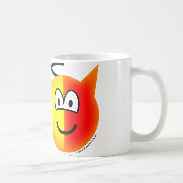 Taza De Café Ángel o emoticon del diablo (Derecha)