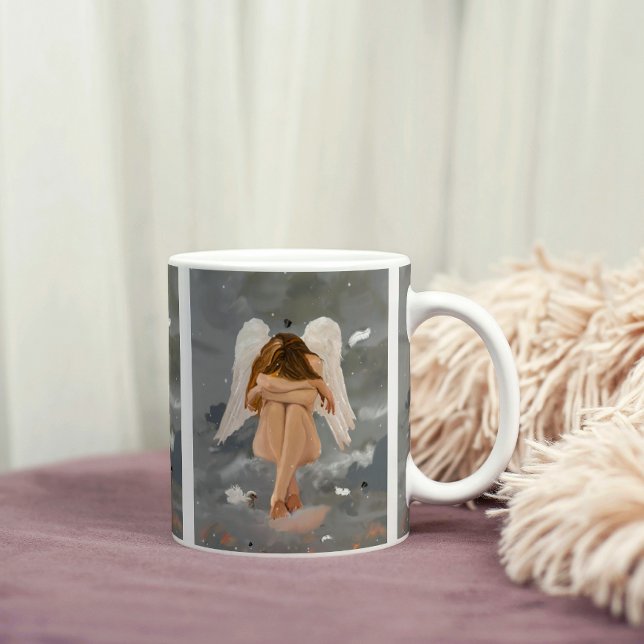 Taza De Café Ángel Resting (Subido por el creador)