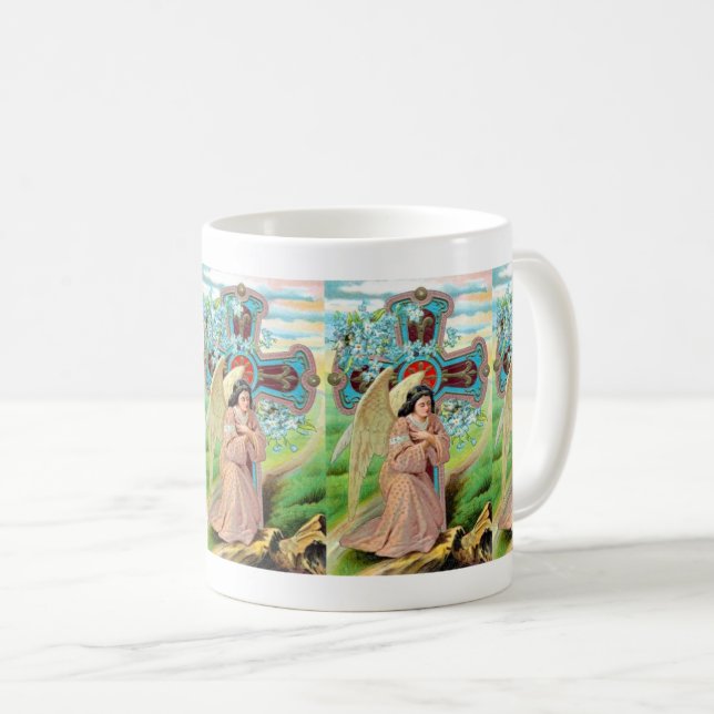 Taza De Café Ángel rezando (Anverso derecho)