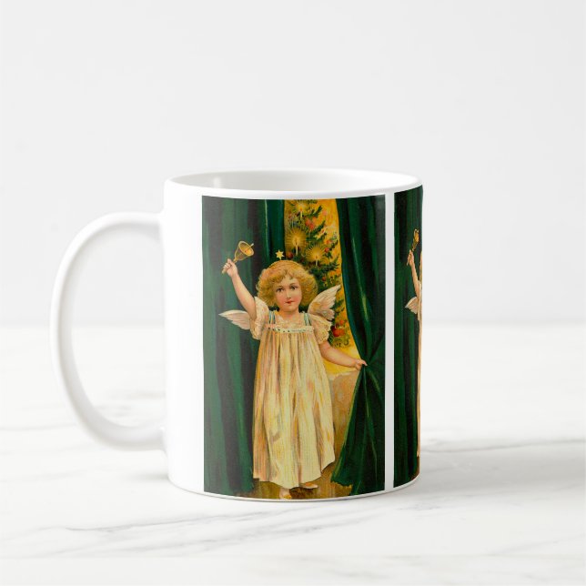 Taza De Café Angel ringing the bell for Christmas time (Izquierda)