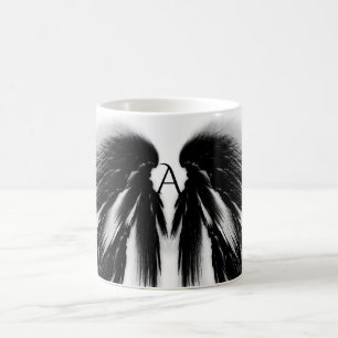 Taza De Café ANGEL WINGS Black Gray Monograma