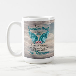 Taza De Café Angel Wings Husband Memorial Personalizado Mug