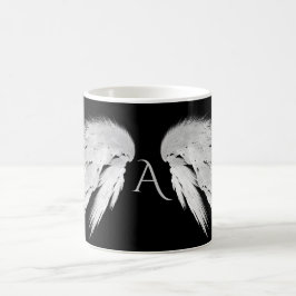 Taza De Café ANGEL WINGS Monograma Negro