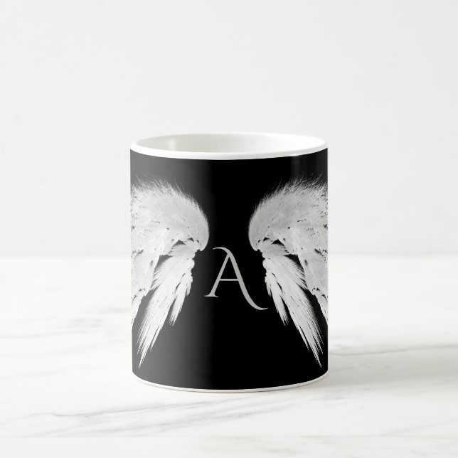 Taza De Café ANGEL WINGS Monograma Negro (Centro)
