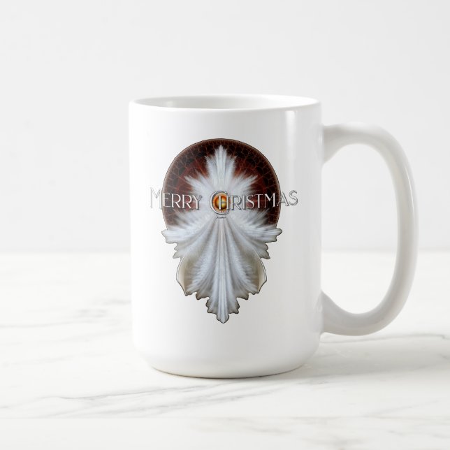 Taza De Café Angel Wings Snowflake Feliz Navidad TW ISO (Derecha)