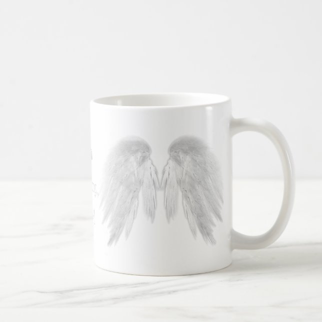 Taza De Café ANGEL WINGS White ‘Good Morning' Personalizable Te (Derecha)