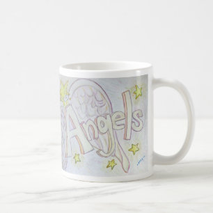Taza De Café Angel Wings Word Art Personalizado Coffee Mug