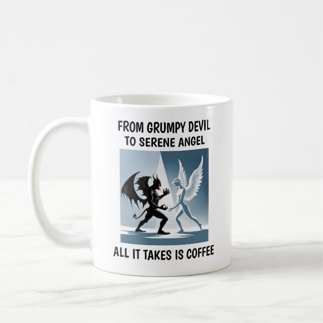 Taza De Café Ángel y diablo (Izquierda)
