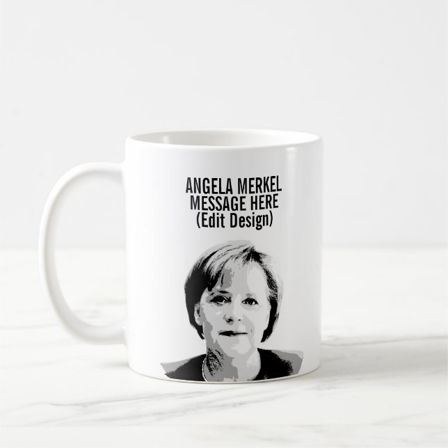 Taza De Café Angela Merkel Personalizado (Izquierda)