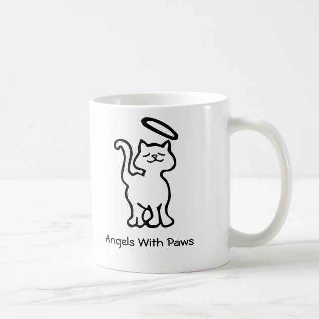 Taza De Café Ángeles con las patas (Derecha)