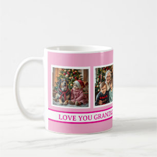 Taza De Café Ángeles de la Abuela Plantilla de 4 Fotos