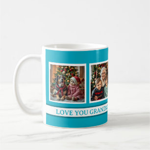 Taza De Café Ángeles de la Abuela Plantilla de 4 Fotos