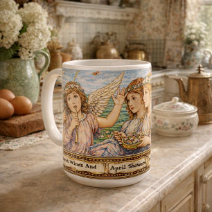 Taza De Café Ángeles de las flores de mayo