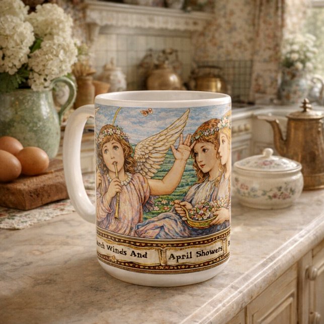 Taza De Café Ángeles de las flores de mayo (Subido por el creador)