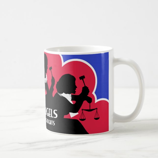 Taza De Café Ángeles de SCOTUS - edición (Arma-Libre) no (Derecha)