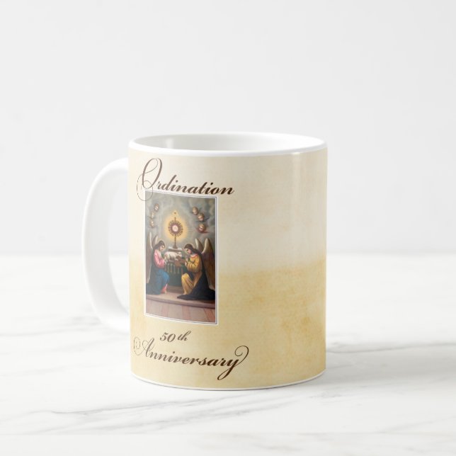 Taza De Café Ángeles del 50° aniversario de la ordenación en el (Anverso izquierdo)