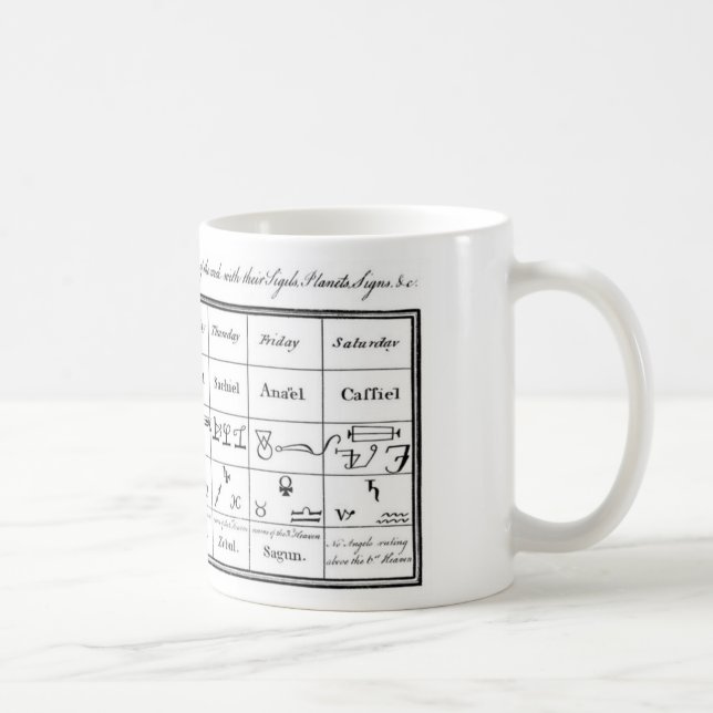 Taza De Café Ángeles del doctor Dee (Derecha)