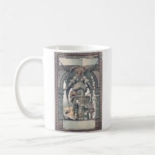 Taza De Café Ángeles guardianes con niño Jesús