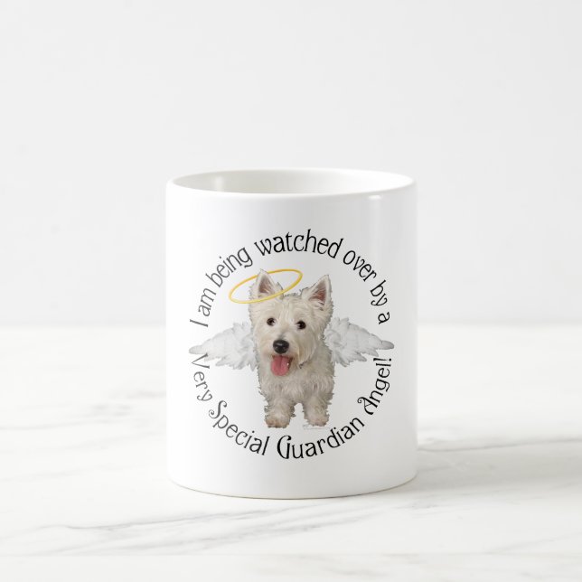 Taza De Café Ángeles Guardianes Westie (Centro)