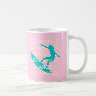 Taza De Café Angeles Travel Art, California, Travel Art, Preppy